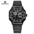 NAVIFORCE 9216 dual display luxury stainless steel men quartz wristwatch wholesale original Waterproof multifunction sports wrist watch