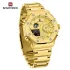 NAVIFORCE 9216 dual display luxury stainless steel men quartz wristwatch wholesale original Waterproof multifunction sports wrist watch