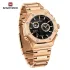 NAVIFORCE 9216 dual display luxury stainless steel men quartz wristwatch wholesale original Waterproof multifunction sports wrist watch