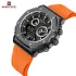 NAVIFORCE 9216 dual display luxury Silicon men quartz wristwatch wholesale original Waterproof multifunction sports wrist watch