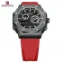 NAVIFORCE 9216 dual display luxury Silicon men quartz wristwatch wholesale original Waterproof multifunction sports wrist watch