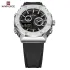 NAVIFORCE 9216 dual display luxury Silicon men quartz wristwatch wholesale original Waterproof multifunction sports wrist watch