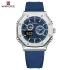NAVIFORCE 9216 dual display luxury Silicon men quartz wristwatch wholesale original Waterproof multifunction sports wrist watch