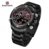 NAVIFORCE 9217 Watches Mens Luxury LCD Analog Digital Stainless Steel Man Wristwatch Casual Quartz Luminous Male Clock