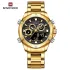 NAVIFORCE 9217 Watches Mens Luxury LCD Analog Digital Stainless Steel Man Wristwatch Casual Quartz Luminous Male Clock