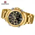 NAVIFORCE 9217 Watches Mens Luxury LCD Analog Digital Stainless Steel Man Wristwatch Casual Quartz Luminous Male Clock