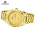 NAVIFORCE 9218 Classic Day and Date Display Men Stainless Steel Watch Man Business Waterproof Quartz Calendar Clock