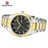 NAVIFORCE 9218 Classic Day and Date Display Men Stainless Steel Watch Man Business Waterproof Quartz Calendar Clock