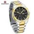NAVIFORCE 9218 Classic Day and Date Display Men Stainless Steel Watch Man Business Waterproof Quartz Calendar Clock