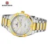 NAVIFORCE 9218 Classic Day and Date Display Men Stainless Steel Watch Man Business Waterproof Quartz Calendar Clock