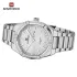 NAVIFORCE 9218 Classic Day and Date Display Men Stainless Steel Watch Man Business Waterproof Quartz Calendar Clock