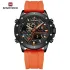 NAVIFORCE 9221 Sports Waterproof LCD Digital Display Man Clock Trend Casual Comfortable TPU Strap Luminous Quartz Men Watch