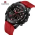 NAVIFORCE 9221 Sports Waterproof LCD Digital Display Man Clock Trend Casual Comfortable TPU Strap Luminous Quartz Men Watch