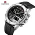 NAVIFORCE 9221 Sports Waterproof LCD Digital Display Man Clock Trend Casual Comfortable TPU Strap Luminous Quartz Men Watch