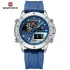NAVIFORCE 9221 Sports Waterproof LCD Digital Display Man Clock Trend Casual Comfortable TPU Strap Luminous Quartz Men Watch