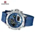 NAVIFORCE 9221 Sports Waterproof LCD Digital Display Man Clock Trend Casual Comfortable TPU Strap Luminous Quartz Men Watch