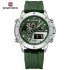 NAVIFORCE 9221 Sports Waterproof LCD Digital Display Man Clock Trend Casual Comfortable TPU Strap Luminous Quartz Men Watch
