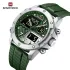 NAVIFORCE 9221 Sports Waterproof LCD Digital Display Man Clock Trend Casual Comfortable TPU Strap Luminous Quartz Men Watch