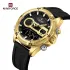 NAVIFORCE 9223 Casual Wild Silicone Strap Man's Wristwatch Luminous Sports Water Resistant Dual Display Quartz Watches for Men