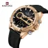 NAVIFORCE 9223 Casual Wild Silicone Strap Man's Wristwatch Luminous Sports Water Resistant Dual Display Quartz Watches for Men