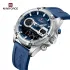 NAVIFORCE 9223 Casual Wild Silicone Strap Man's Wristwatch Luminous Sports Water Resistant Dual Display Quartz Watches for Men
