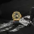 NAVIFORCE 9225 Dual Display Quartz Analog Digital Wristwatch for Men Genuine Leather Strap Water Resistant Man Watch