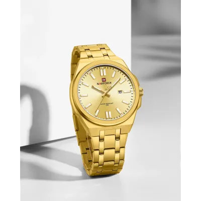 NAVIFORCE 9226 Brand Original Men Watch Stainless Steel Strap Business Waterproof Quartz Wristwatch