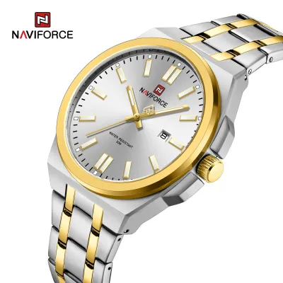 NAVIFORCE 9226 Brand Original Men Watch Stainless Steel Strap Business Waterproof Quartz Wristwatch