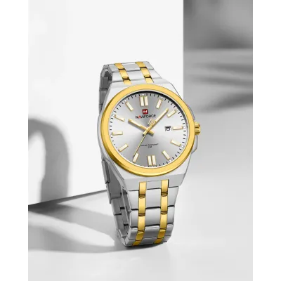 NAVIFORCE 9226 Brand Original Men Watch Stainless Steel Strap Business Waterproof Quartz Wristwatch