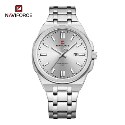 NAVIFORCE 9226 Brand Original Men Watch Stainless Steel Strap Business Waterproof Quartz Wristwatch