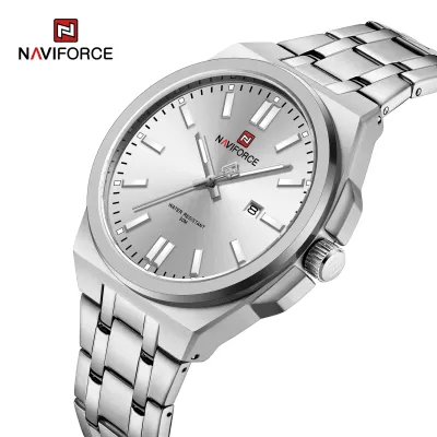 NAVIFORCE 9226 Brand Original Men Watch Stainless Steel Strap Business Waterproof Quartz Wristwatch
