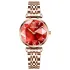 Olevs 6642 womens watches top luxury rhombus mirror quartz watch women stainless steel waterproof ladies wristwatches