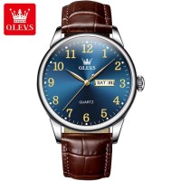 OLEVS 5535 Business Watch for Men Top Brand Luxury Quartz Man Wristwatch Simple Original Stainless Steel Waterproof Men's Watches