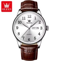 OLEVS 5535 Business Watch for Men Top Brand Luxury Quartz Man Wristwatch Simple Original Stainless Steel Waterproof Men's Watches