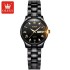 OLEVS 5563 Quartz Watch For Women Luxury Waterproof Luminous Stainless Steel Wristwatches Week Display Calendar Women's Watches