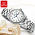 OLEVS 5567 Quartz Casual Watch Gift Alloy Watchband Round-dial Wristwatch Week Display Calendar Luminous