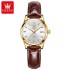 OLEVS 6898 PU Strap Waterproof Watch for Women Quartz Super-thin Fashion Women Wristwatches Luminous Calendar