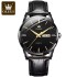 OLEVS 6898 Business Genuine Leather Strap Men Wristwatch Waterproof Quartz Dual Calendar Great Quality Watches for Men Calendar