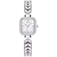 OLEVS 9987 Original Quartz Watch for Women Diamond Mermaid Stainless steel Wristwatch Luxury Square Diamond Dial Ladies' Watches