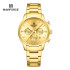 NAVIFORCE NF8076 Stainless Steel Fashion Casual Business Chronograph Luminous Date Display Quartz Watch For Men - Golden