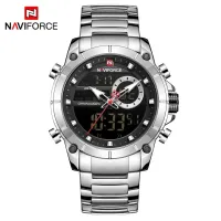NAVIFORCE NF9163 Luxury Original Sports Men Wristwatch Quartz Steel Waterproof Digital Fashion Male Watch