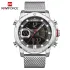 NAVIFORCE NF9172 Men Watch Quartz Digital Male Clock Military Sport Stainless Steel Top Brand Luxury Man Wristwatch