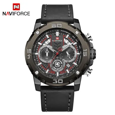 NAVIFORCE NF9175 Popular Classic Men's Quartz Multifunction Watches Casual Fashion Wristwatch with 3 Small Dials Chronograph Male Clock