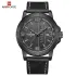 NAVIFORCE NF9177 Casual Men Leather Strap Watches Military Sport Waterproof Male Wristwatch Quartz Calendar Man Clock