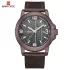 NAVIFORCE NF9177 Casual Men Leather Strap Watches Military Sport Waterproof Male Wristwatch Quartz Calendar Man Clock