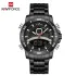 NAVIFORCE NF9181 Watches Men Stainless Steel Sports Male Clock Digital Quartz Military Man LED Wristwatch