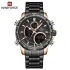 NAVIFORCE NF9182 Business Men Watch Dual Display Sport Timepiece Chronograph Date Quartz Waterproof Male Watch