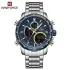 NAVIFORCE NF9182 Business Men Watch Dual Display Sport Timepiece Chronograph Date Quartz Waterproof Male Watch