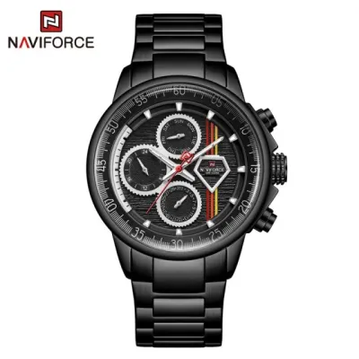 NAVIFORCE NF9184 Fashion Male Quartz Movt Man Watch Luxury Stainless Steel Watch Gift Watch
