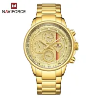 NAVIFORCE NF9184 Fashion Male Quartz Movt Man Watch Luxury Stainless Steel Watch Gift Watch